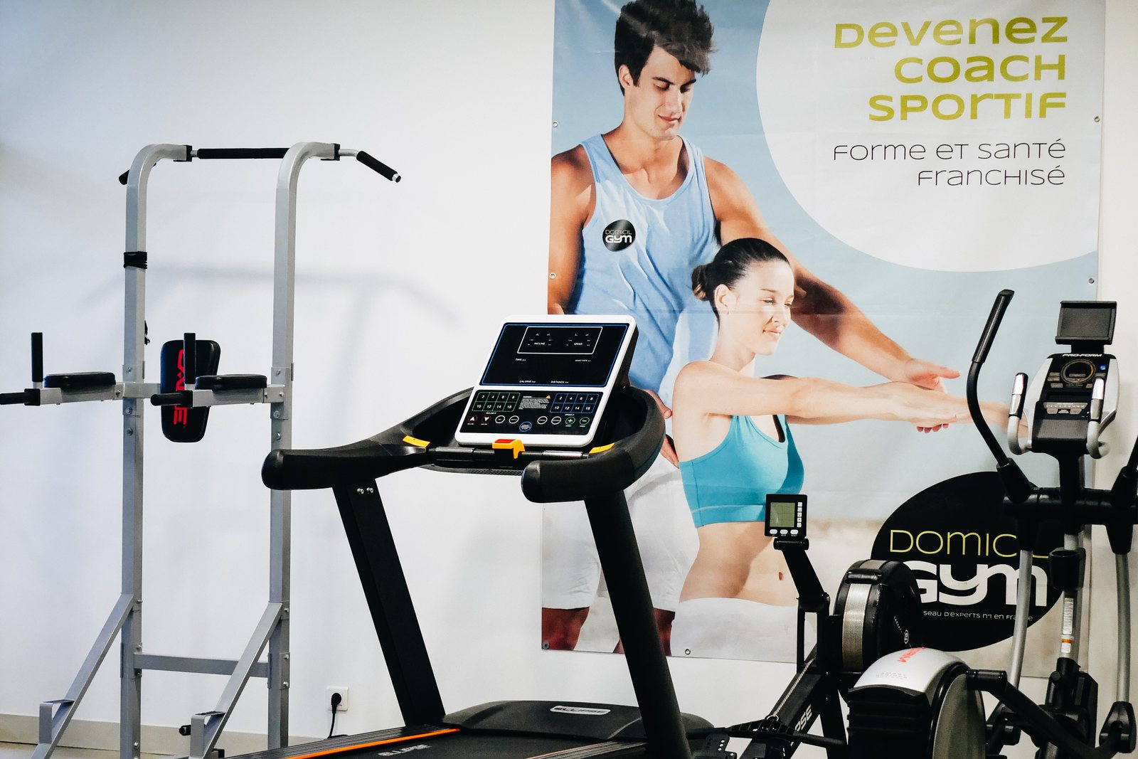 Espace d'entraînement utilisé pour la formation CQP IF Domicil'Gym à Pin-Balma.
